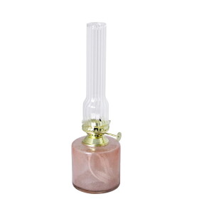 Strömshaga Petrolejová lampa Elvira Ash Pink Small, růžová barva, sklo
