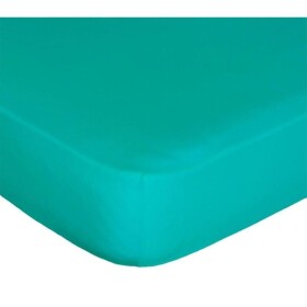 DekorTextil Jersey napínací prostěradlo zelený tyrkys ROZMĚR: (š/d/v) 120 x 200 x 20 cm