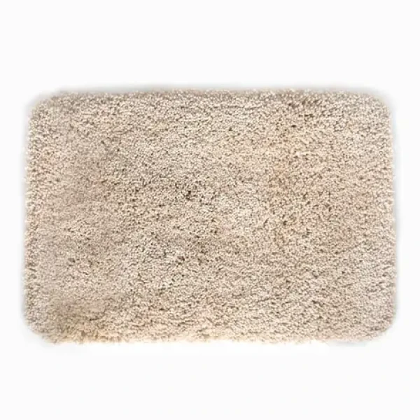 Spirella HIGHLAND koupelnová předložka vysoký vlas 55 x 65 cm béžová / mikrovlákno (7610583130648)