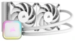 Corsair iCUE H100i RGB ELITE bílá / 2x 120mm / 28.9dB / 400-1850 RPM / 59.1CFM / Intel + AMD (CW-9060078-WW)