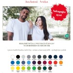BAUINVEST Triko BA krátký rukáv 155g/m2-šedý melír