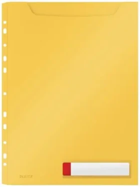 Desky velkokapacitní Leitz Cosy A4, neprůhledný PP, 3 ks, teplá žlutá 46680019