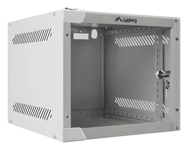 Lanberg WF10-2304-10S šedá / Nástěnný rozvaděč 10" / 4U / 280x310 mm / nosnost 20 kg / IP20 (WF10-2304-10S)