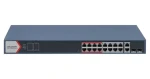 Hikvision DS-3E1318P-EI(B) / Switch / 16x 100 Mbps PoE / 2x Gb Combo Uplink / 230W Super PoE / dosah 300m (DS-3E1318P-EI(B))