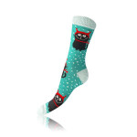 Dárková krabička zábavných crazy ponožek 4 páry CRAZY SOCKS BOX - BELLINDA - červená 39 - 42