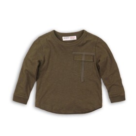 Tričko chlapecké s dlouhým rukávem, Minoti, RANGER 5, khaki - 68/80 | 6-12m