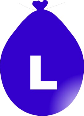 Balónek písmeno L bílé balonky.cz Balónek písmeno L bílé balonky.cz