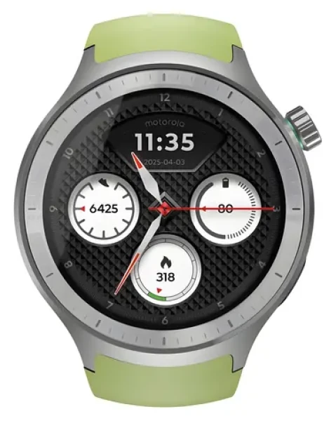 Motorola Moto Watch Special Edition stříbrná, PANTONE Herbal Garden / Chytré hodinky / GPS / Bluetooth 5.3 / IP68 (PG38C08264)