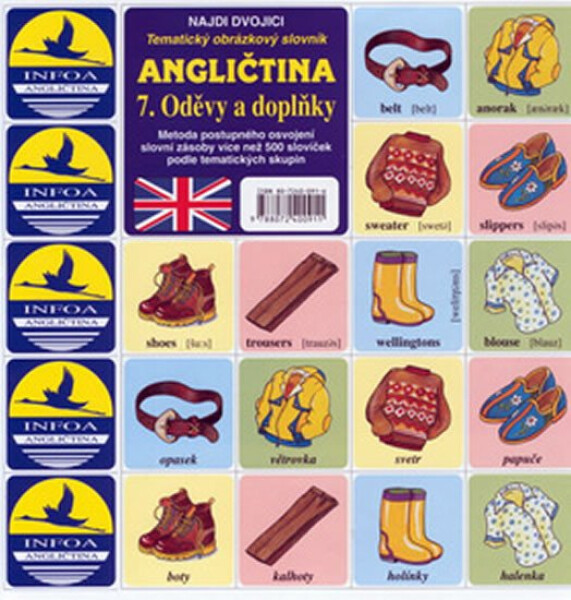 Najdi dvojici Angličtina Oděvy doplňky