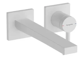 Hansgrohe Tecturis E - Umyvadlová baterie pod omítku | s výpustí | 2-otvorová instalace | EcoSmart | matná bílá (73051700)