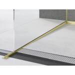 MEXEN - Line-B spádová lišta pro sklo 180 cm levá, zlato szczotka 185504180L