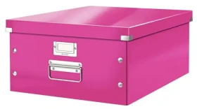 Leitz Univerzální krabice Click&Store, velikost L (A3), růžová 60450023