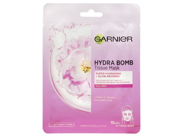 Garnier Hydra Bomb pleťová maska s extraktem ze sakury 28g