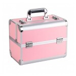 Aptel Kosmetický kufřík 35x25x31cm stříbrno-růžový CA34C