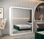 Šatní skříň Abi T3 Barva korpusu: Bílá, Rozměry: 100 cm, Dveře: Bílá