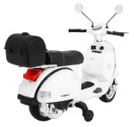 Mamido Dětský elektrický skútr Vespa bílý