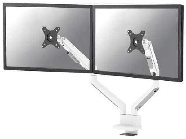 Neomounts TIS DS70-250WH2 bílá / Stolní držák pro 2 monitory / 17-32" / VESA 75x75-100x100 / nosnost 9 kg (DS70-250WH2)
