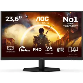 23,6" AOC Gaming C24G42FE černá / Monitor / VA / Full HD / 180Hz / 0,5ms / HDMI + DP / VESA (C24G42FE)