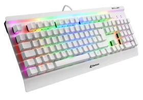 Sharkoon SGK3 bílá / herní klávesnice / mechanická / RGB / Kailh Red spínač / US (4044951031221)