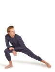 Pánské merino spodky ICEBREAKER Mens 260 Zoneknit Seamless 3/4 Tights, Graphite velikost: S