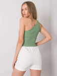 Khaki asymetrický top ONE SIZE
