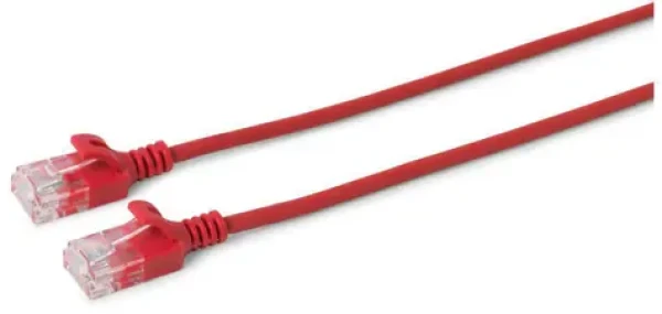 MicroConnect CAT6 U/UTP SLIM 2m červená / PVC (V-UTP602R-SLIM)
