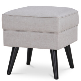 Taburet, krémová látka, nohy buk