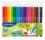 Centropen Popisovač COLOUR WORLD 7550 trojboký - sada 18 barev