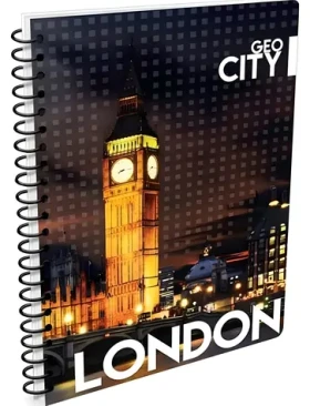 KARTON P+P Kroužkový blok London / Blok / A6 / linkovaný / kroužková vazba (7-59717)