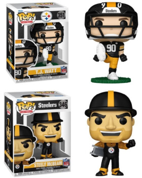 Funko Figurka POP! TJ Watt #90 & Steely McBeam Pittsburgh Steelers NFL Combo