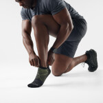 Unisex merino běžecké ponožky SMARTWOOL Run Zero Cushion Low Ankle Socks, Black velikost: 34-37 (S)