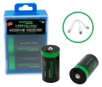 Patona LR20 (D) 4000mAh Li-Ion / Nabíjecí baterie / 1,5V / USB-C nabíjení / 2 ks v balení (PT1412)