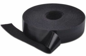 DIGITUS stahovací pásky na suchý zip Velcro 2.6mm x 20mm x 10m / černá (DN-CT-10M-20)