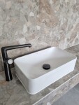 Laveo - Kvadrato - keramické umyvadlo na desku 48x29 VUK_6249