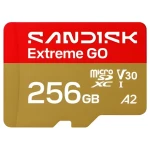 SanDisk Extreme GO microSDXC 256 GB / Paměťová karta / čtení 240 MB/s / zápis 160 MB/s (SDSQXGN-256G-GN6MN)