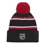 Outerstuff Dětská předškolní zimní čepice Carolina Hurricanes NHL 3rd Jersey Jacquard Cuff Pom