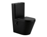 Erga Tina, WC kombi mísa 620x365x820 mm, Rimless + funkce bidetu + toaletní sedátko, černá matná, ERG-V03-TINA-RIM-BID-BK