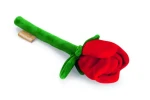 Beeztees Plyšová hračka pro psy červená růže 30cm (KF-2500364)