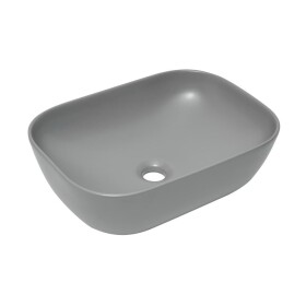 Umyvadlo na desku SAT Infinitio 45,5x32,5 cm šedá mat bez přepadu SATINF4532LGRM SATINF4532LGRM