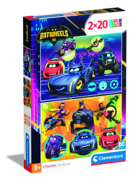 Puzzle Batwheels 2x20 dílků - Clementoni