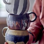 Bloomingville Keramický hrnek Senna Brown 500 ml, hnědá barva, keramika