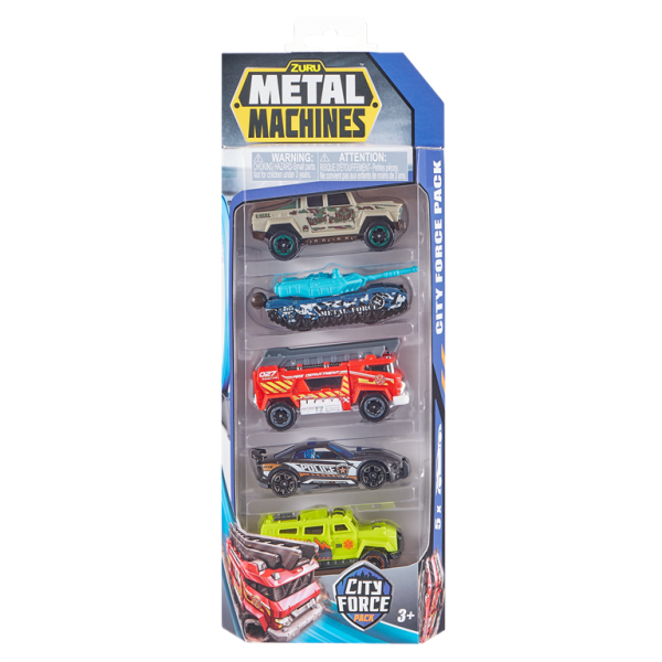 Metal Machines City force Sada aut 5 ks - Sparkys
