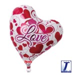 Balónek srdíčko Love 35 cm Balónek srdíčko Love 35 cm