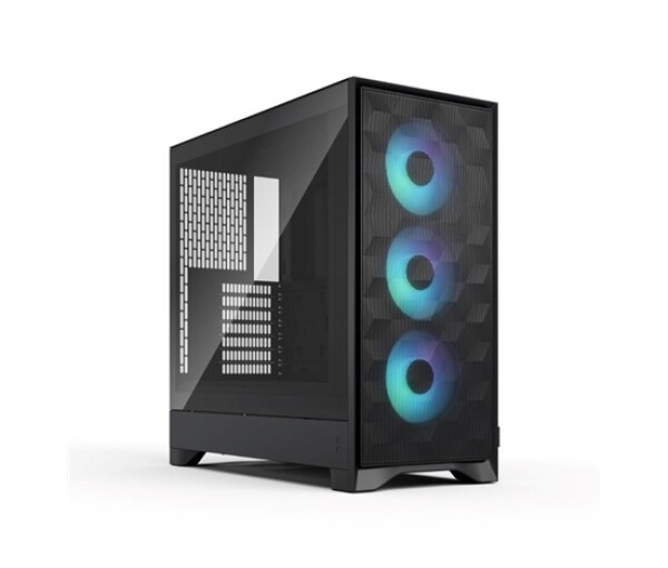 FRACTAL DESIGN skříň Pop 2 Air Black TG ARGB, 2x USB 3.0, 3x 120mm ARGB Fan, bez zdroje, ATX EDF_1208524