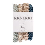 KKNEKKI Gumička do vlasů Kknekki no. 39 – set 4 ks, béžová barva, textil