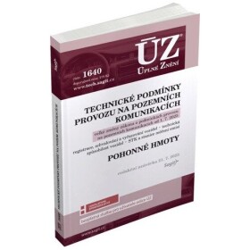 ÚZ č. 1640 - Technické podmínky provozu na pozemních komunikacích, Pohonné hmoty