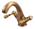 RAV Slezák - MORAVA RETRO - Umyvadlová baterie s výpustí, Stará mosaz (Bronz), 1/2" MK429.5SM
