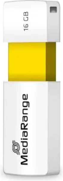 MediaRange MR972 16GB žluto-bílá / Flash Disk / USB-A 2.0 / čtení: 12MBs / zápis: 5MBs (MR972)
