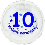 Krásné 10. narozeniny fóliový balónek kruh pro kluky Balonky.cz Krásné 10. narozeniny fóliový balónek kruh pro kluky Balonky.cz
