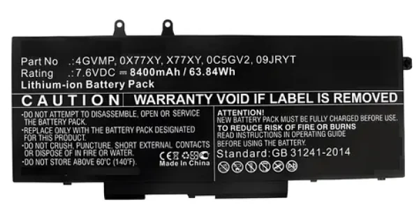 CoreParts baterie pro Dell Latitude 14 5400/5500 černá / Baterie pro notebook / 61 Wh (MBXDE-BA0182)